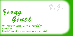 virag gintl business card